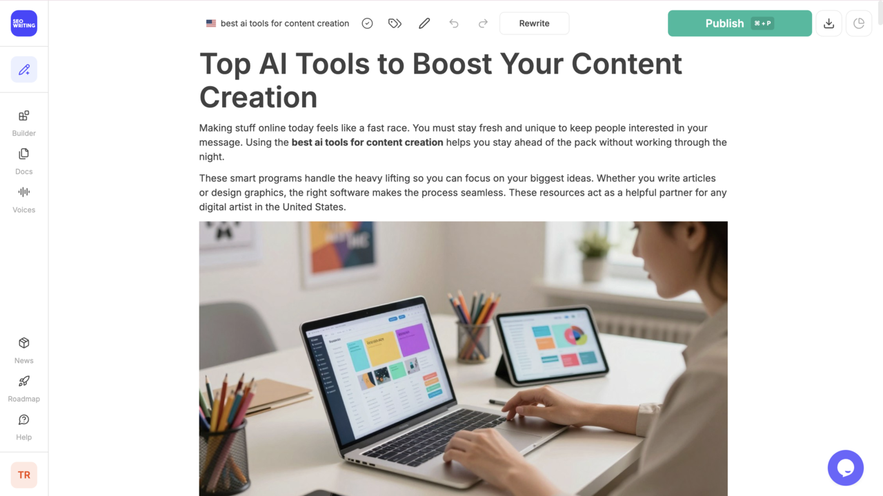 AI article auto publish WordPress