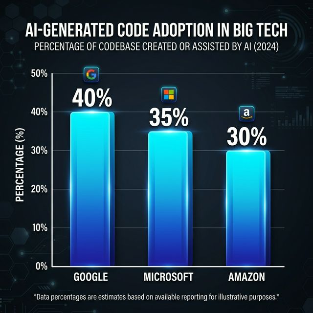 AI Code Generation Stats at Big Tech