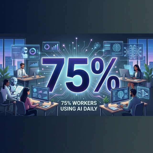 Study: 75% of Knowledge Workers Now Use AI Tools Daily — Productivity Up 30%