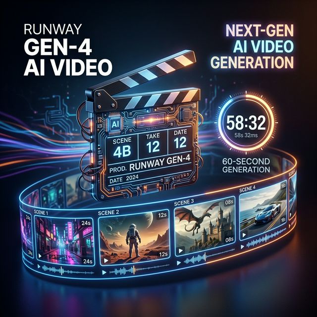 Runway Gen-4 Launches with 60-Second AI Videos and Director Mode